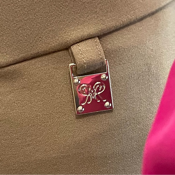 Rafaella Tigers Eye Pull on Curvy Fit Slim Leg Pants - Picture 7 of 11